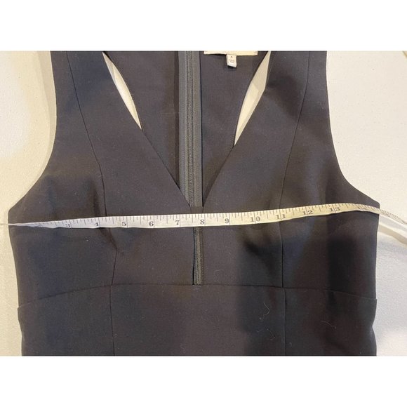 Likely Womens Maxi Fishtail Dress Albury Cutout-Back Trumpet Deep V Neck Black 4 - Picture 6 of 10